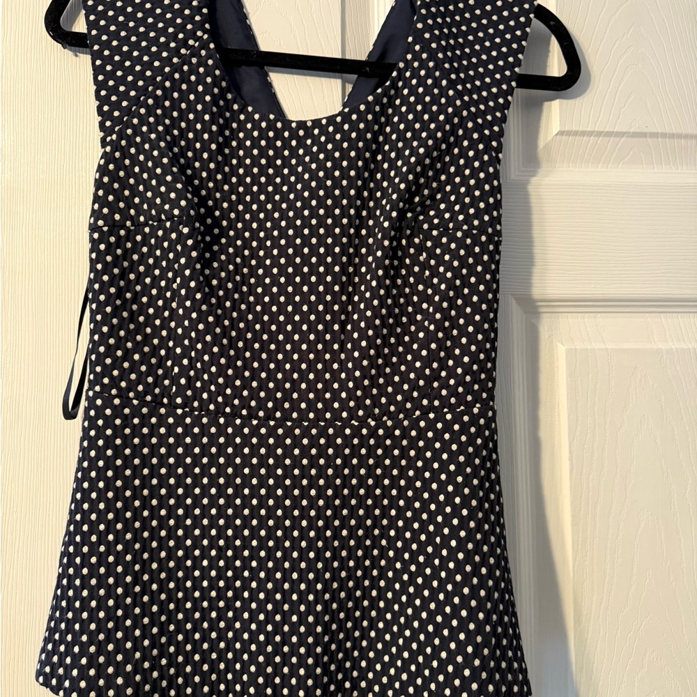 Banana Republic Navy Polka Dot Blouse